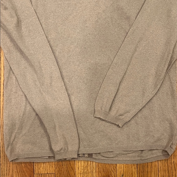 Kenneth Cole New York Men's Taupe and Rust Crewneck Sweater - Picture 7 of 10